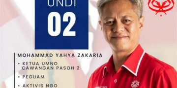 MOHAMMAD YAHYA ZAKARIA TANDING JAWATAN NAIB KETUA UMNO JELEBU