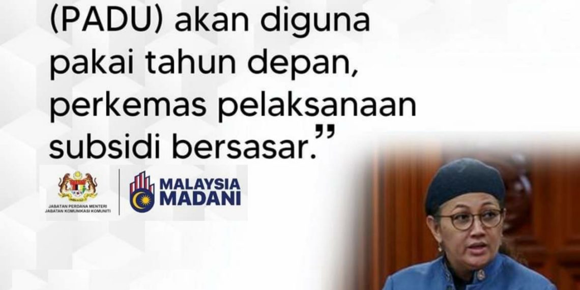 PANGKALAN DATA UTAMA (PADU) DIWUJUDKAN, USAHA MEMPERKEMAS SUBSIDI BERSASAR