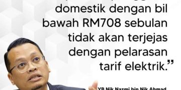 99 PERATUS PENGGUNA TIDAK TERJEJAS DENGAN PELARASAN TARIF ELEKTRIK BAHARU