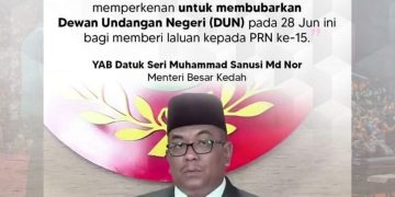 DUN KEDAH BUBAR 28 JUN 2023