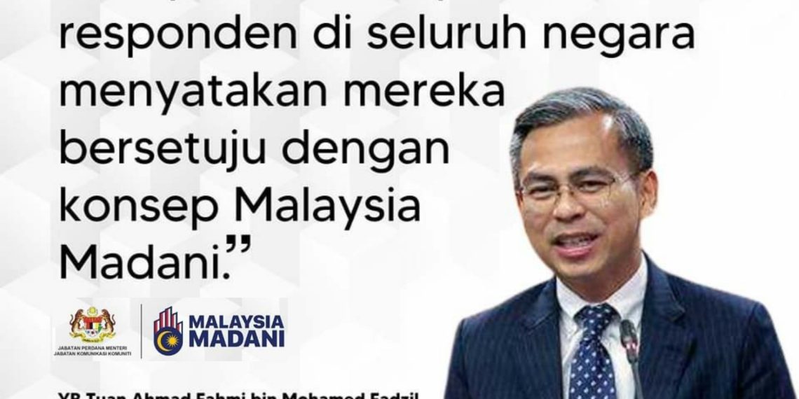 86.9 PERATUS SETUJU, 68.1 PERATUS RESPONDEN FAHAM KONSEP MALAYSIA MADANI