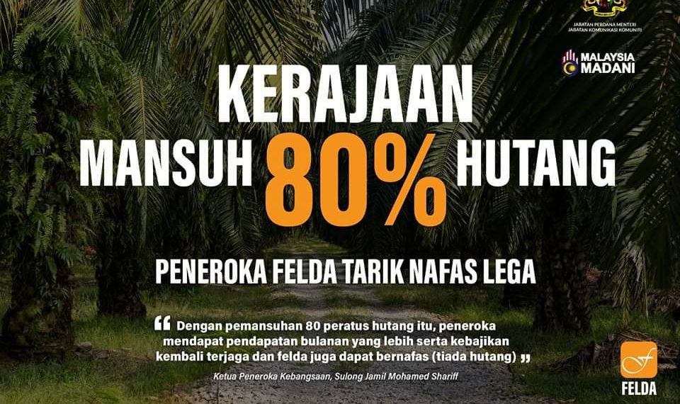 PERDANA MENTERI TANDATANGAN JAMINAN KERAJAAN, STABILKAN KEWANGAN FELDA