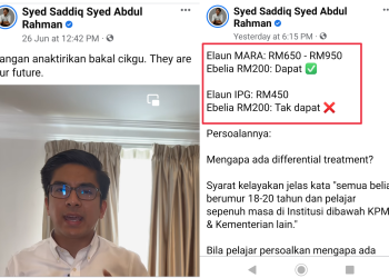 KERAJAAN KATA SEMAK FAKTA, SYED SADDIQ PERTAHAN ISU PELAJAR IPG DIANAKTIRIKAN