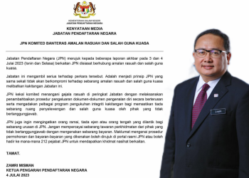 JPN KOMITED BANTERAS AMALAN RASUAH DAN SALAH GUNA KUASA