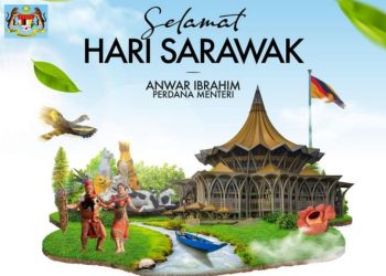 YAB PERDANA MENTERI UCAP SELAMAT MENYAMBUT HARI SARAWAK