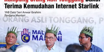 KAMPUNG ORANG ASLI TONGGANG BAKAL TERIMA KEMUDAHAN INTERNET STARLINK