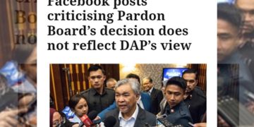 NETIZEN KECAM ZAHID ISU TONY PUA, DAP