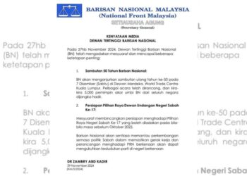 SAMBUTAN 50 TAHUN BN DI PWTC PADA 7 DISEMBER 2024