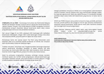 BANTERAS EKSPLOITASI SEKSUAL KANAK-KANAK DALAM TALIAN SECARA MENYELURUH