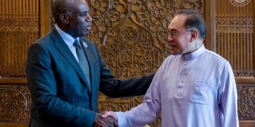 PMX TERIMA KUNJUNGAN HORMAT SETIAUSAHA LUAR NEGERI UNITED KINGDOM