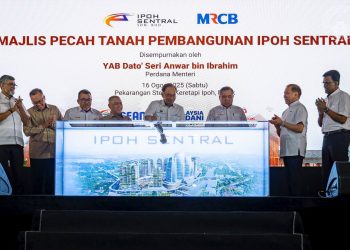 ANWAR RASMI MAJLIS PECAH TANAH PEMBANGUNAN IPOH CENTRAL, KERJASAMA MRCB, RAC