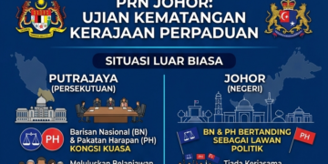 ANALISIS PRN JOHOR | DILEMA KERAJAAN PERPADUAN – BERSAMA DI PUTRAJAYA, BERTEMBUNG DI JOHOR