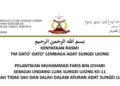 KENYATAAN RASMI YM DATO’-DATO’ LEMBAGA ADAT SUNGEI UJONG ​- PELANTIKAN MUHAMMAD FARIS BIN JOHARI SEBAGAI UNDANG LUAK SUNGEI UJONG KE-11 TIDAK SAH