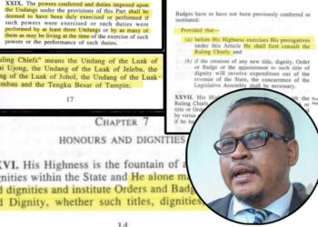PEGUAM PERSOAL KESAHAN LANTIKAN TUANKU PANGLIMA BESAR NEGERI SEMBILAN BAHARU