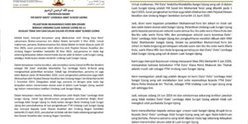 PELANTIKAN MUHAMMAD FARIS SEBAGAI UNDANG LUAK SUNGEI UJONG TIDAK SAH – LEMBAGA ADAT SUNGEI UJONG