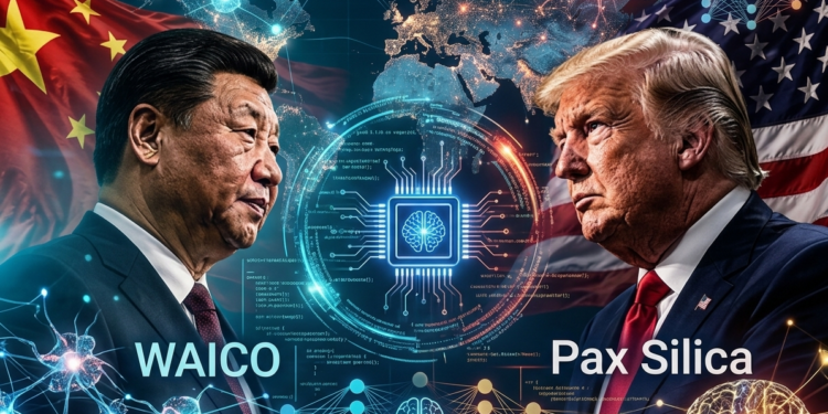 AMERIKA DESAK NEGARA RAKAN PIILIH PAX SILICA ATAU WAICO DALAM PERANG TEKNOLOGI AI DENGAN CHINA